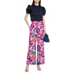 NEW JOHNNY WAS slit wide leg pant in ambre